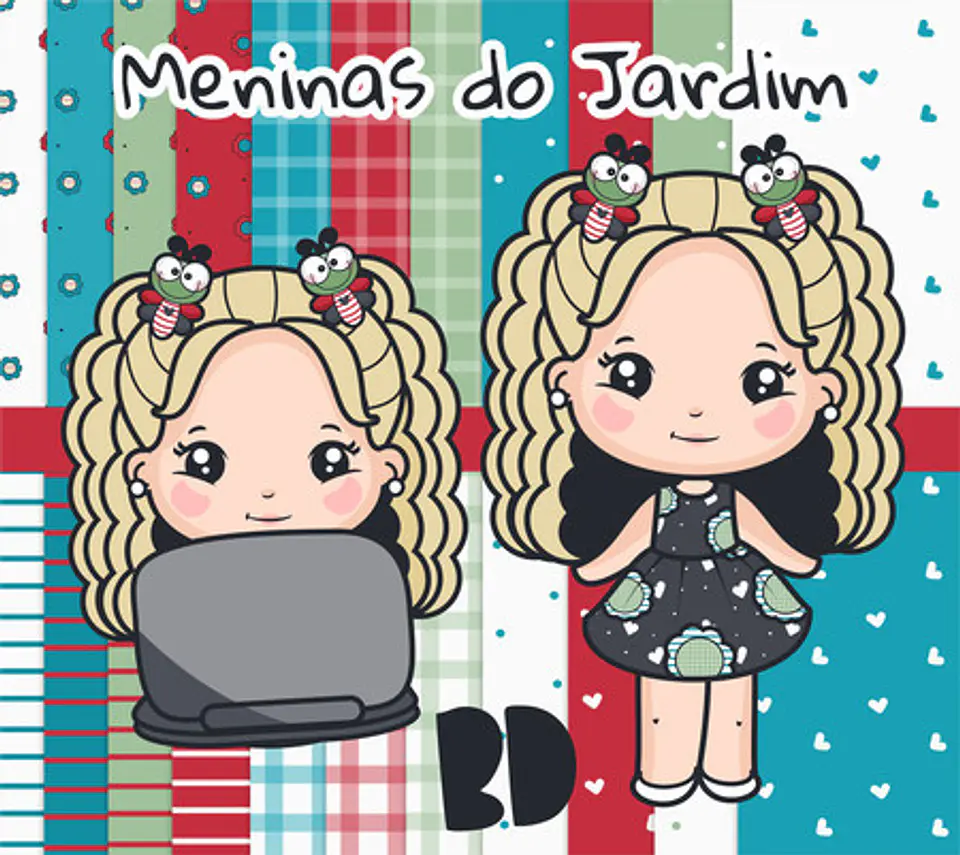 Kit Digital Meninas do Jardim 36 1