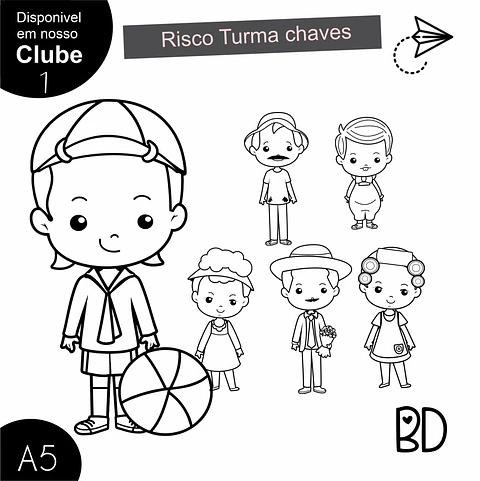 Kit Digital Chaves Colorir 3