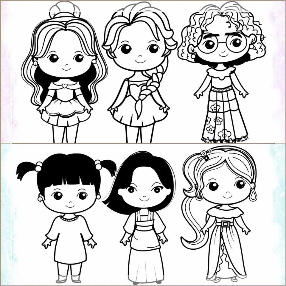 Kit Digital Colorir Princesas 2 12 1