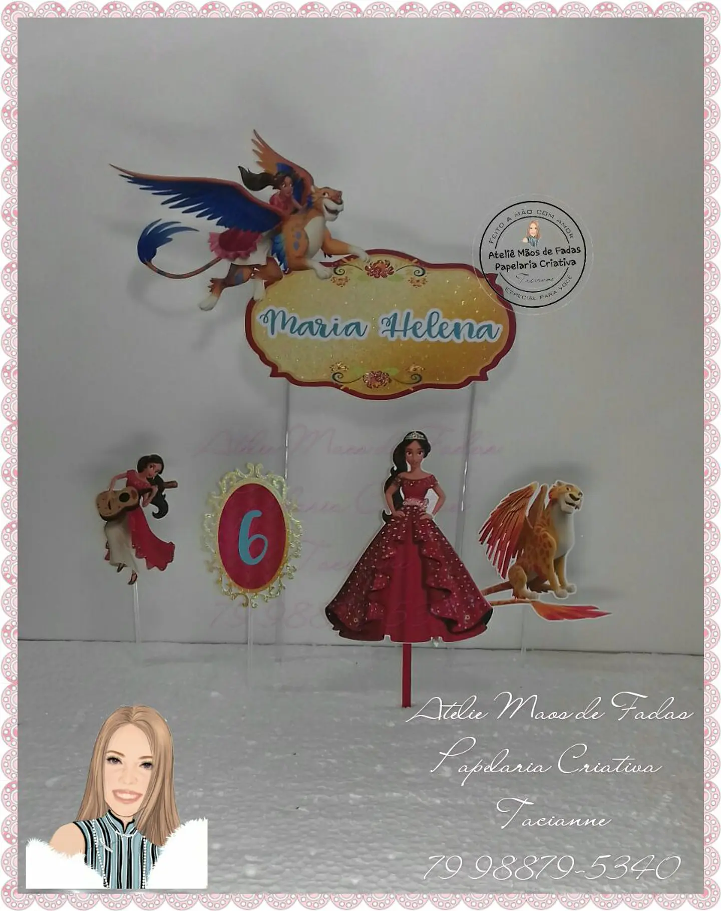Arquivo de Corte Topo de Bolo Elena de Avalor 4 1