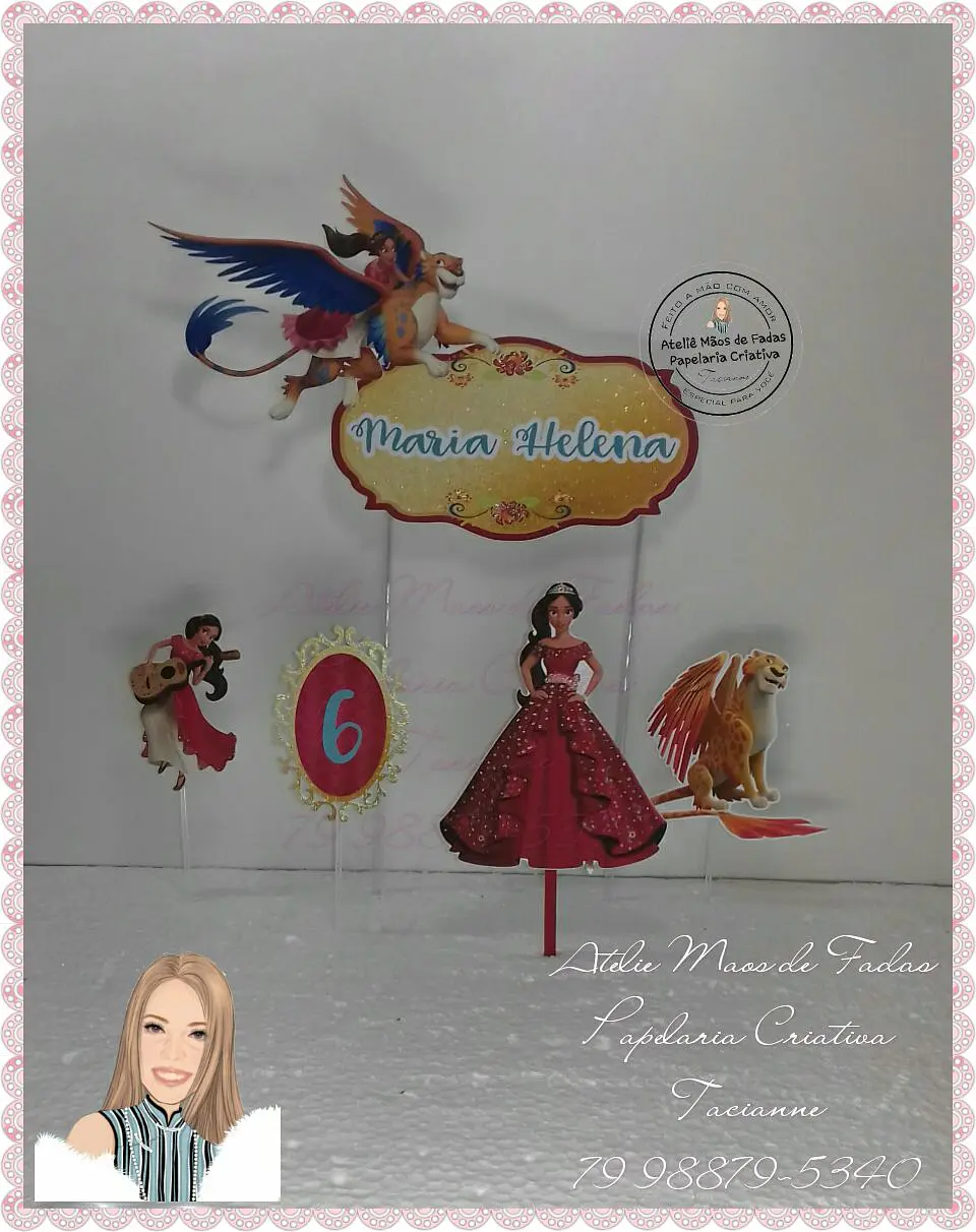 Arquivo de Corte Topo de Bolo Elena de Avalor 4 1