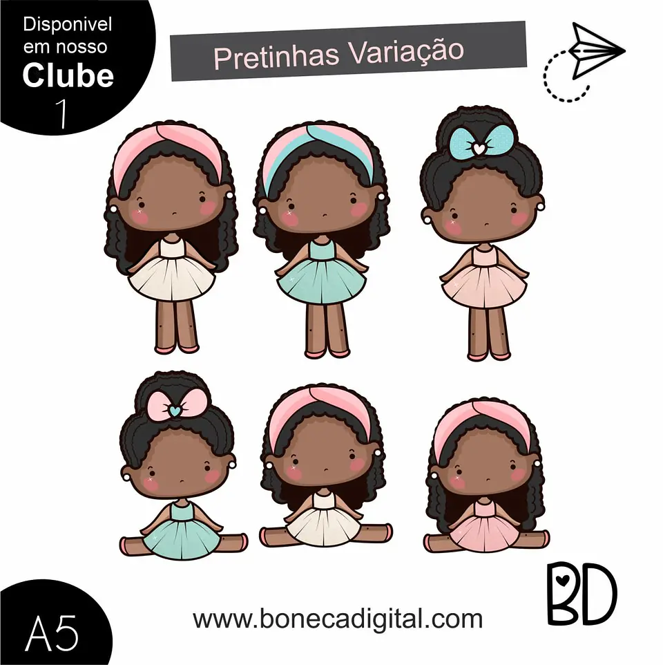 Kit Digital Pretinhas Variação 36 1