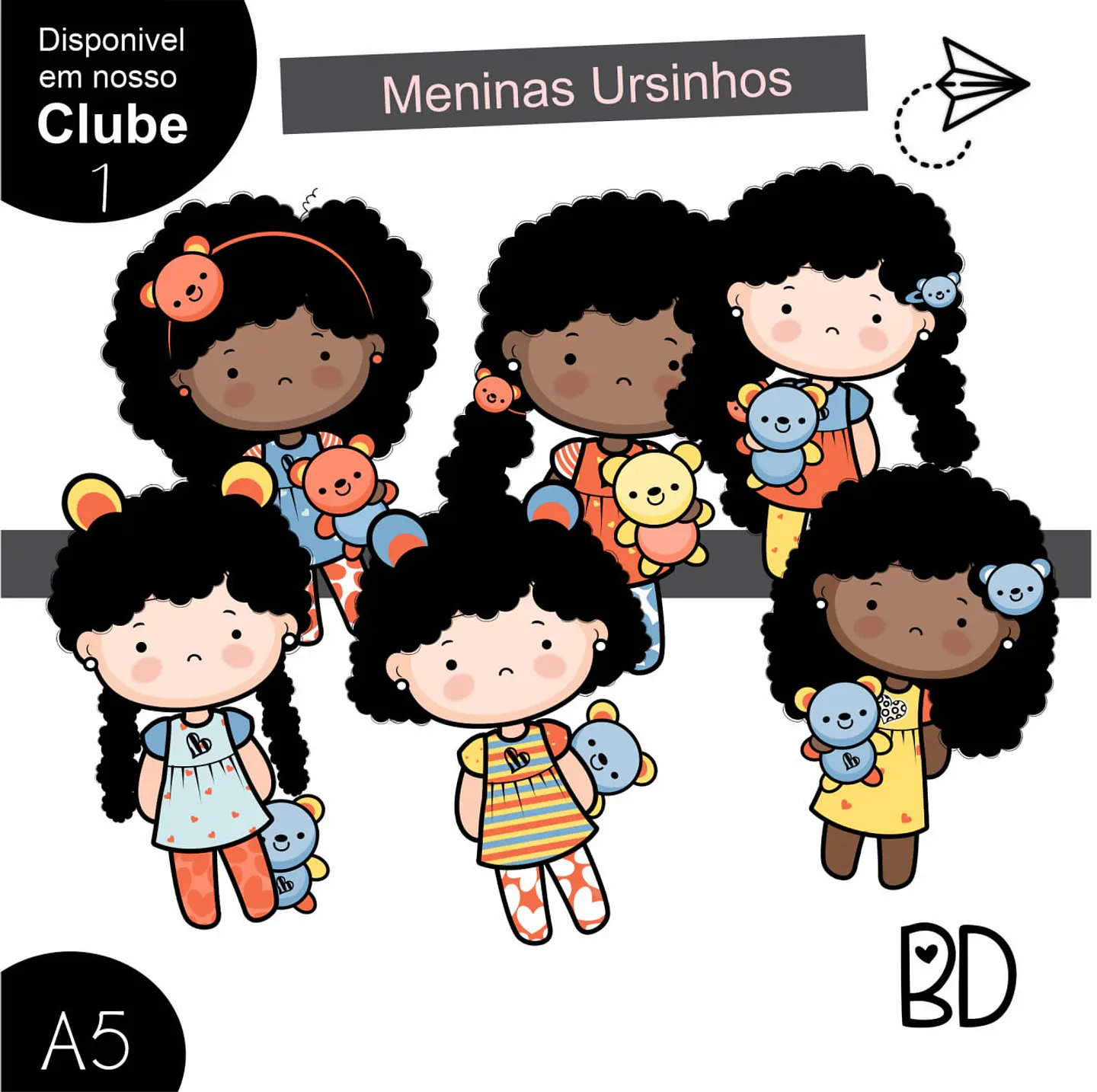 Kit Digital Meninas Paleta 7 28 1