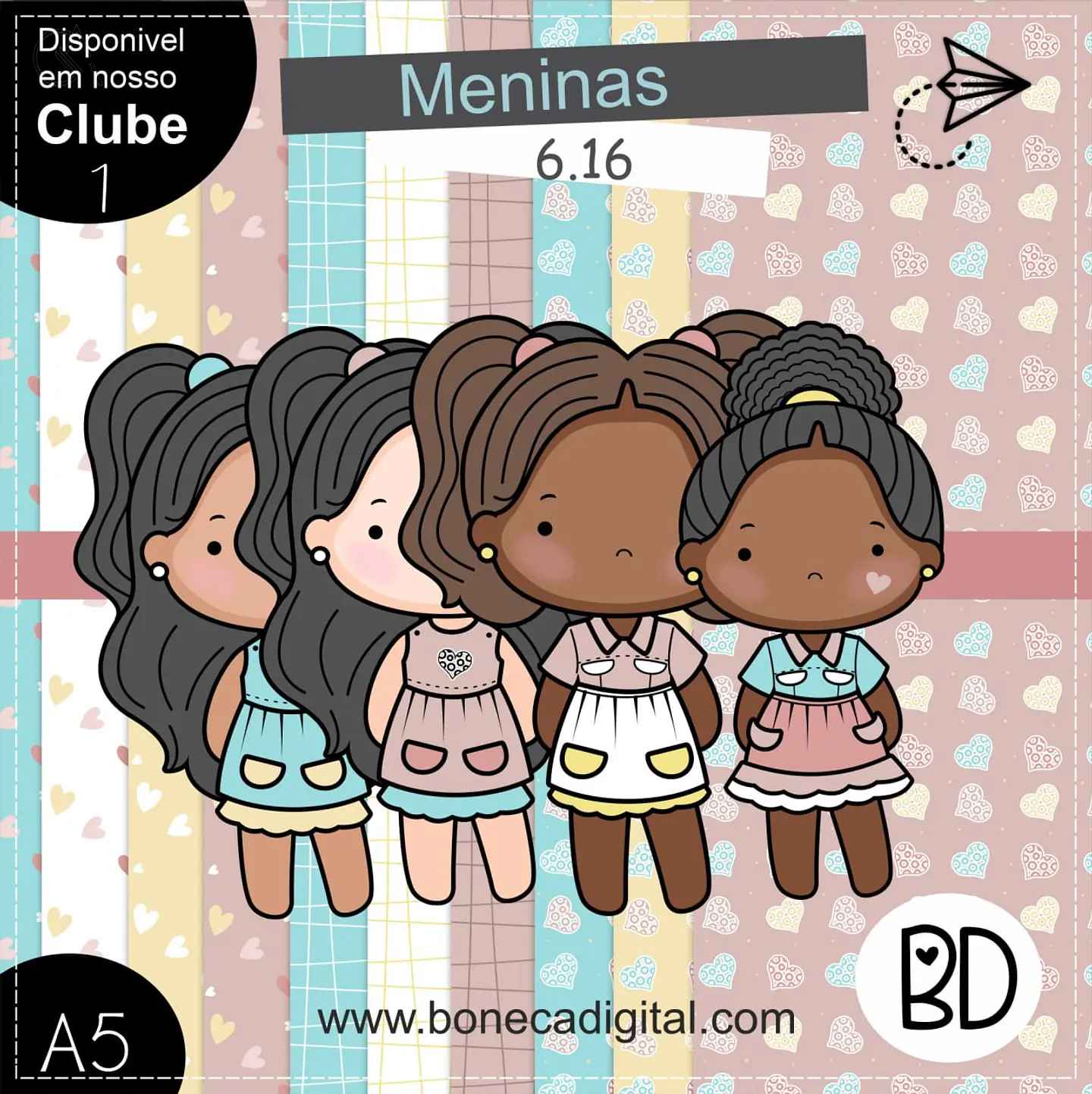 Kit Digital Meninas 6.16 20 1