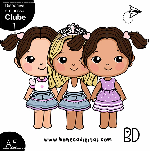 Kit Digital Roupinhas Meninas 13