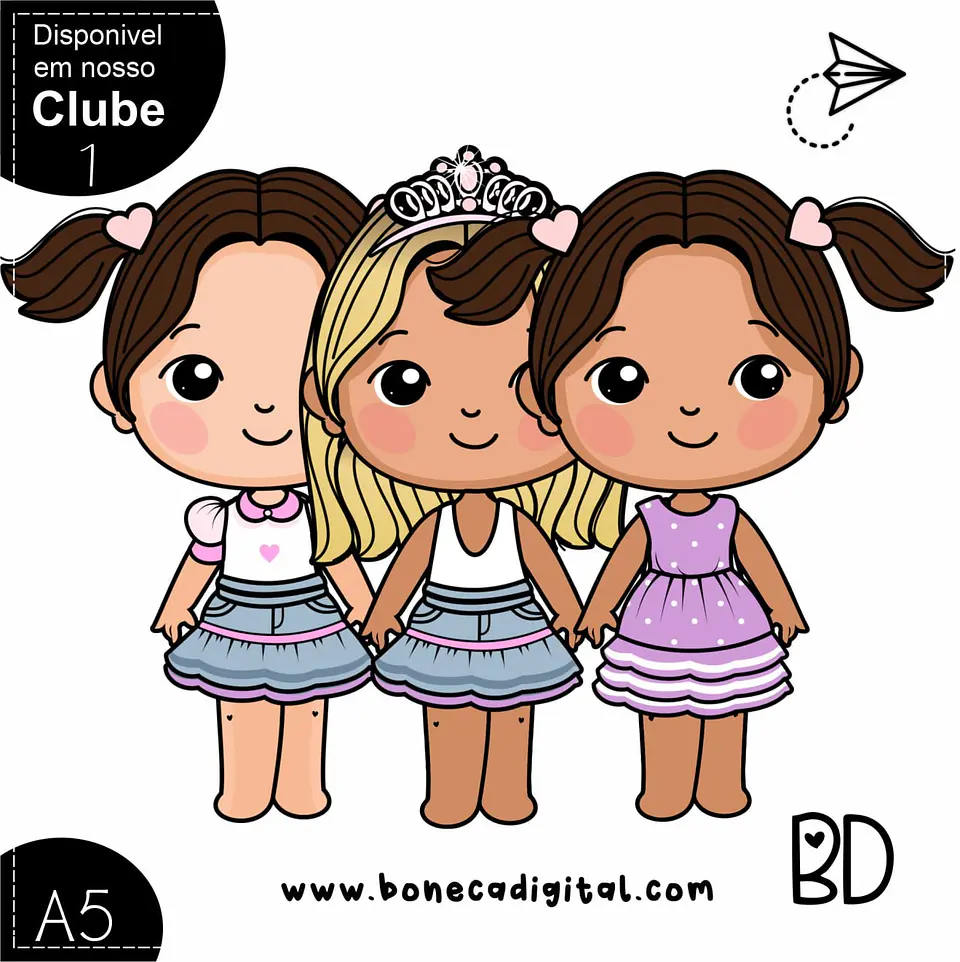 Kit Digital Roupinhas Meninas 13 1