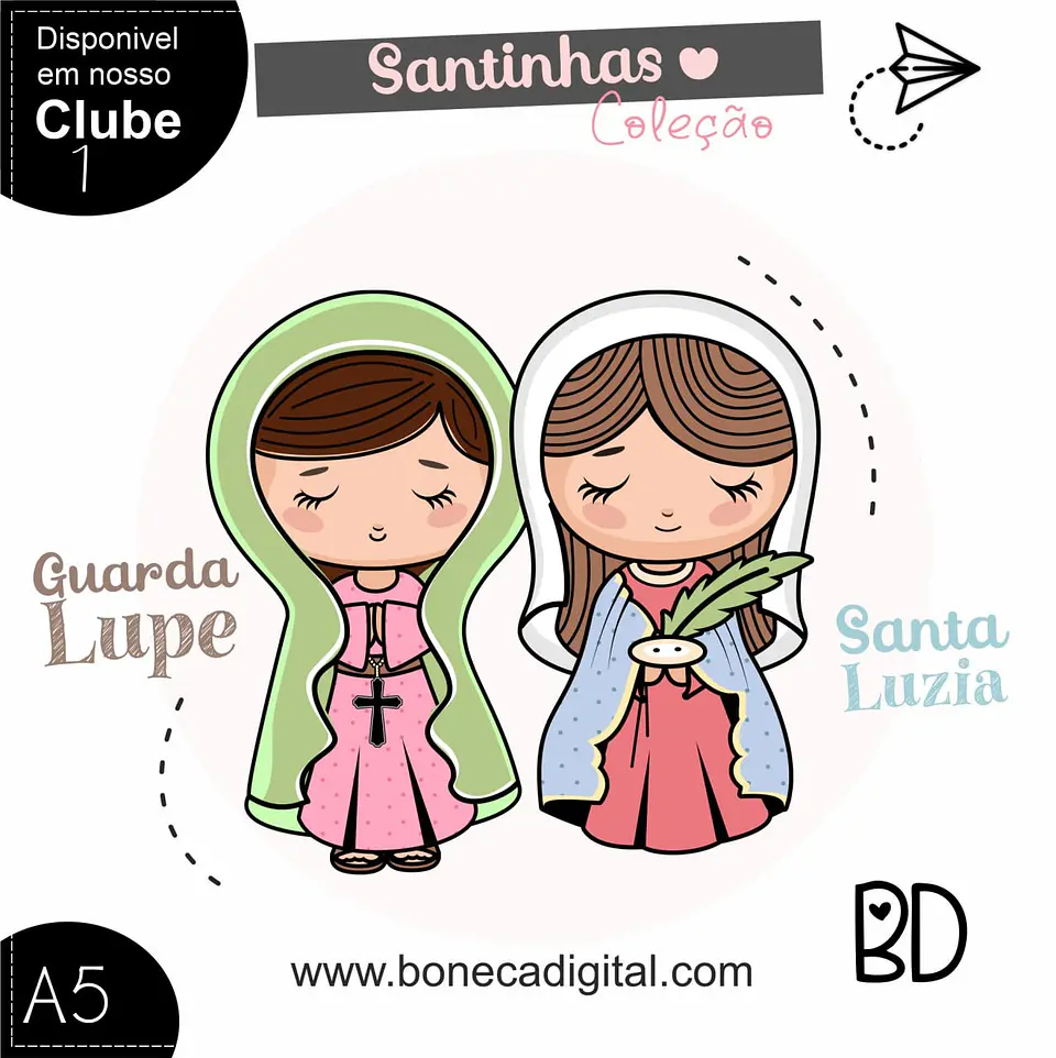 Kit Digital Nossa Senhora de Guadalupe e Santa Luzia 13 1