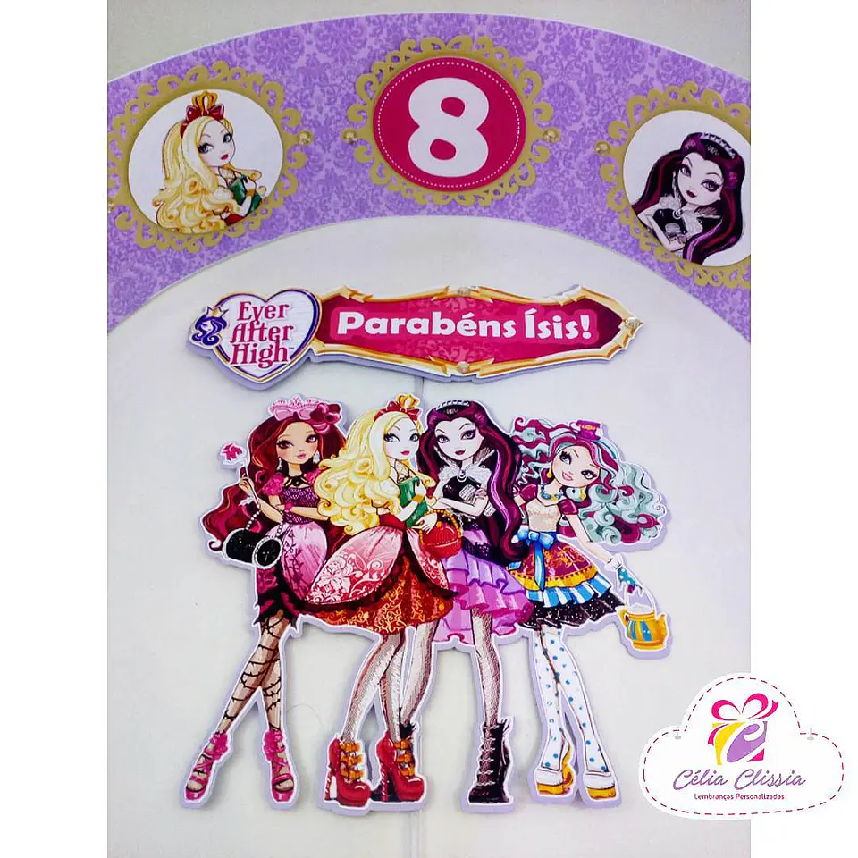 Arquivo de Corte Topo de Bolo Ever After High 1 1