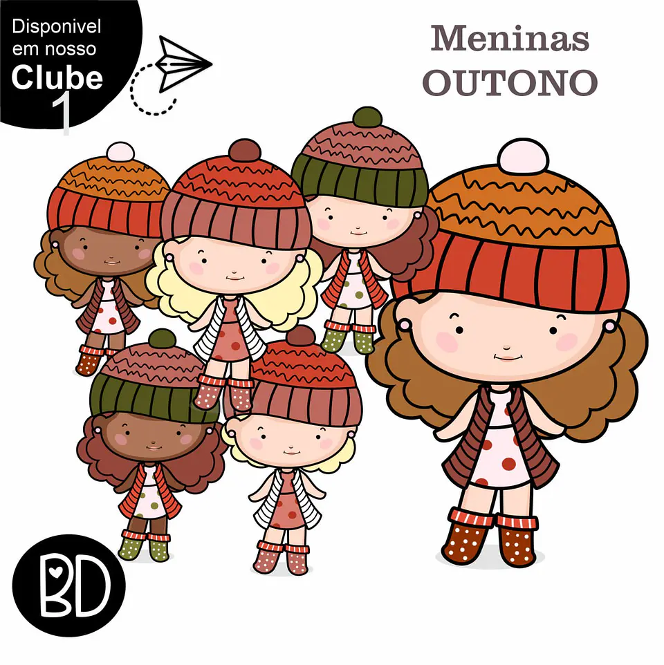 Kit Digital Menina Outono 70 1