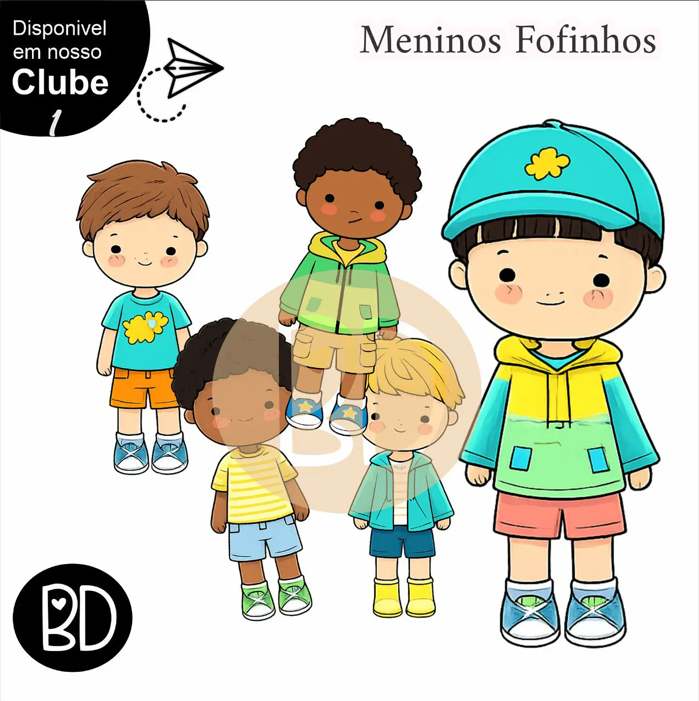 Kit Digital Meninos Fofos 33 1