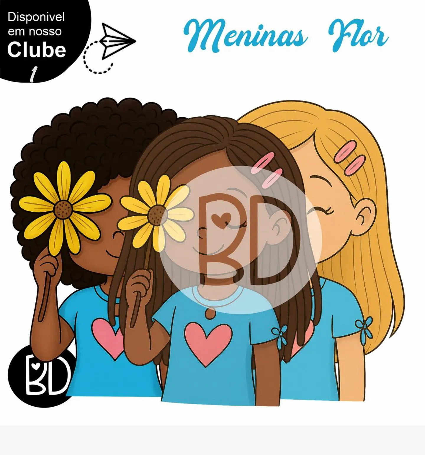 Kit Digital Meninas Flores 26 1