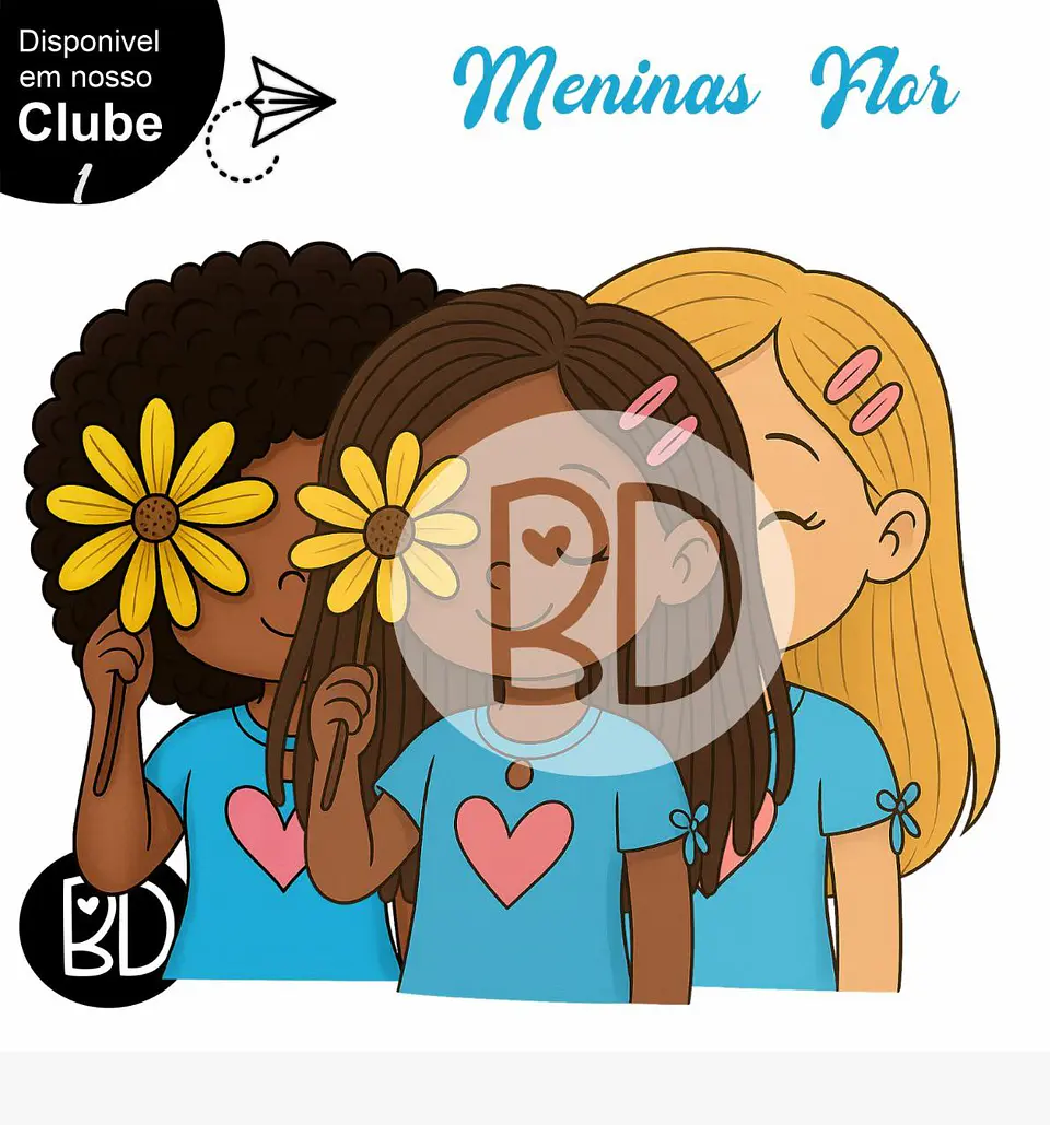 Kit Digital Meninas Flores 26 1