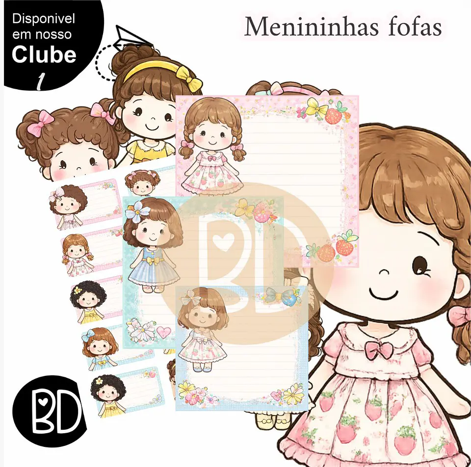 Kit Digital Etiquetas Menininhas Fofas Escolar 8 1