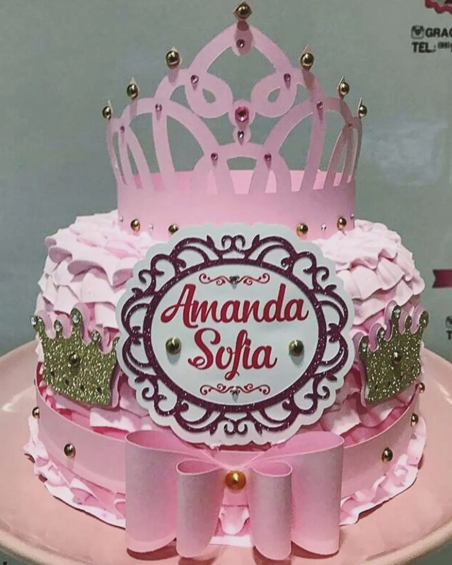 Arquivo de Corte Topo de Bolo Coroa Princesa Realeza Menina 5 1