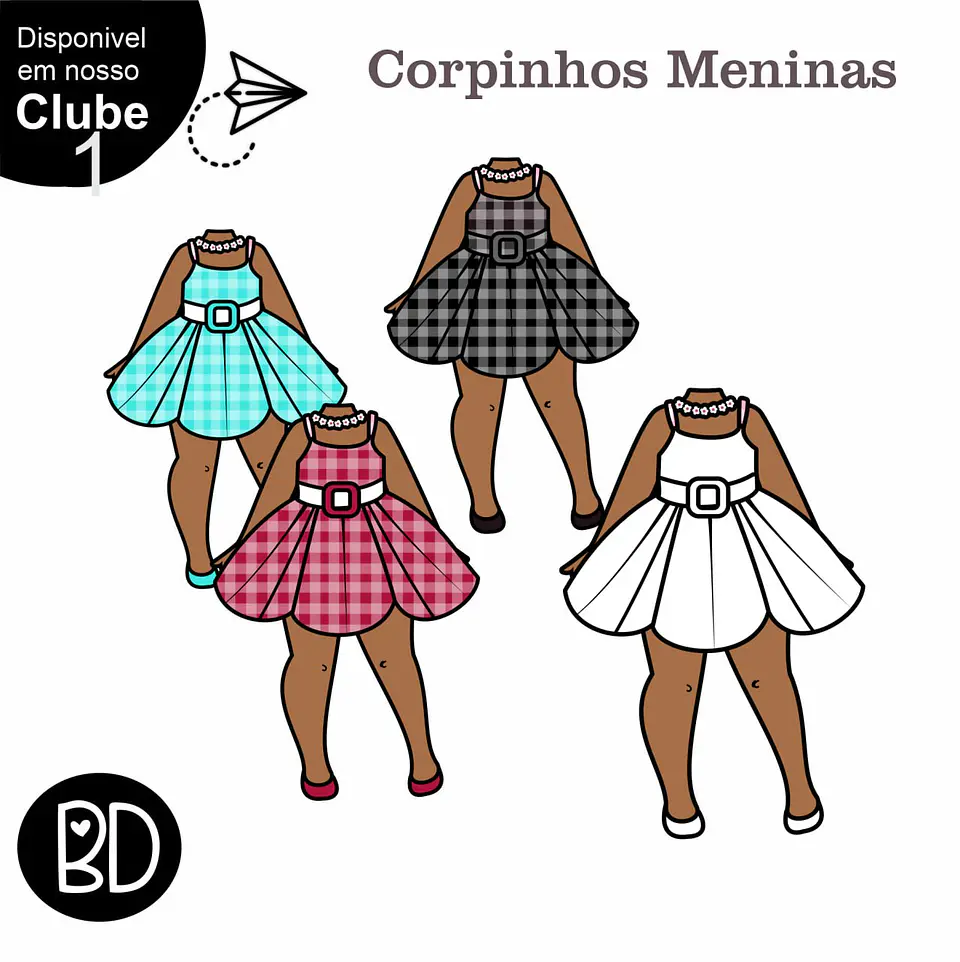 Kit Digital Variação Corpinho Meninas 42 1