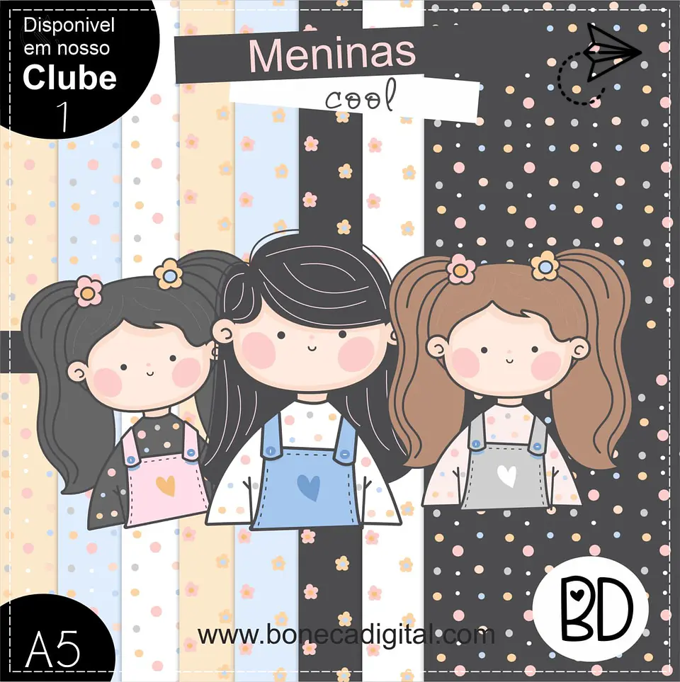 Kit Digital Meninas Cool 24 1