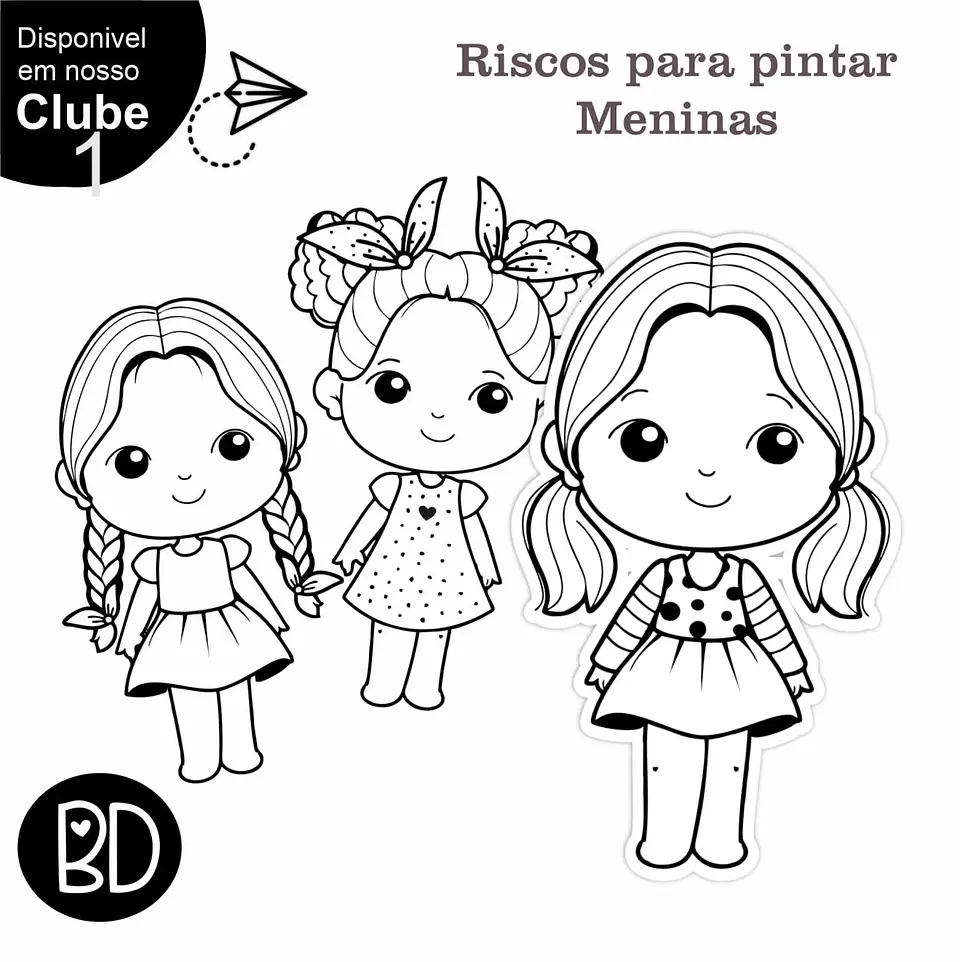 Kit Digital Colorir Meninas 10 1