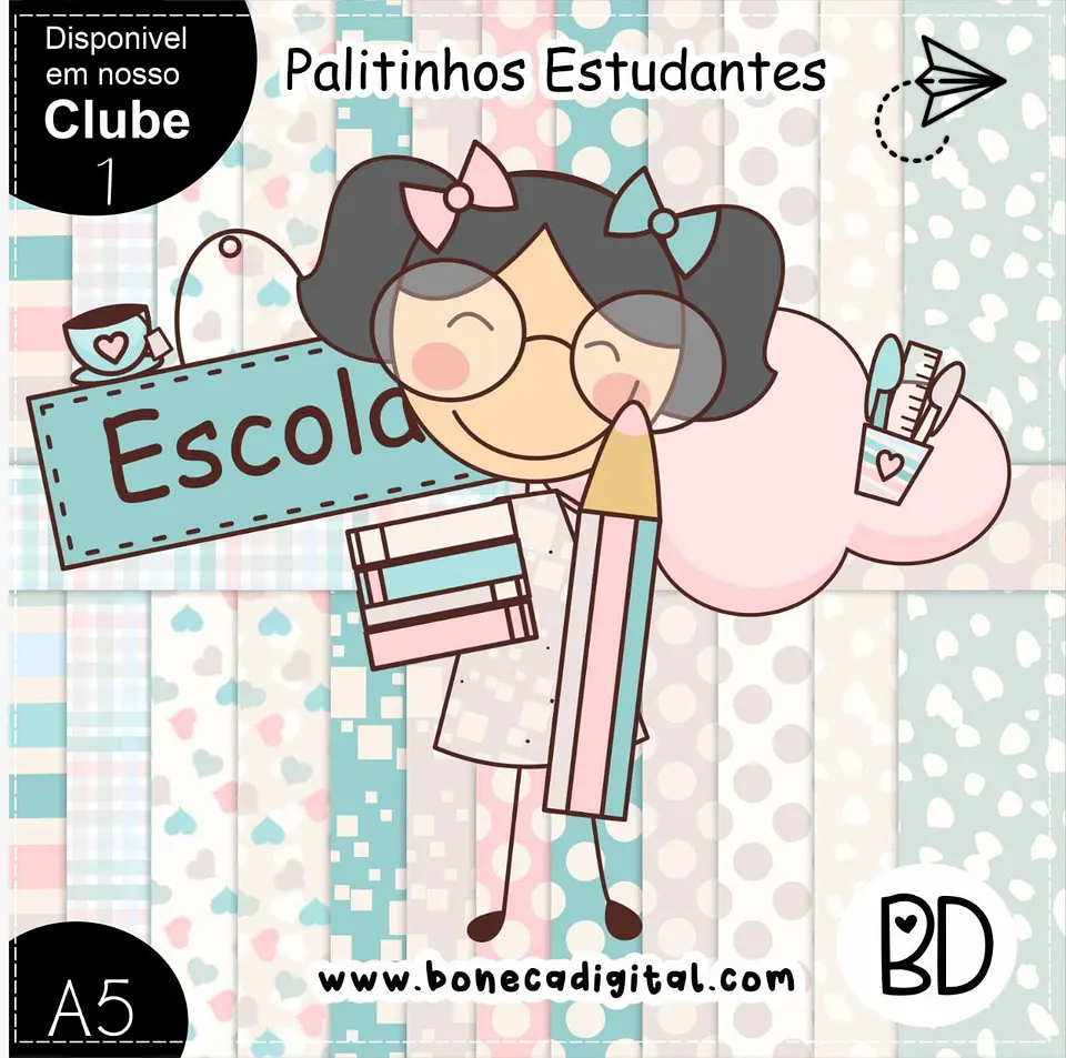 Kit Digital Palitinhos Escolar Volta as Aulas 14 1
