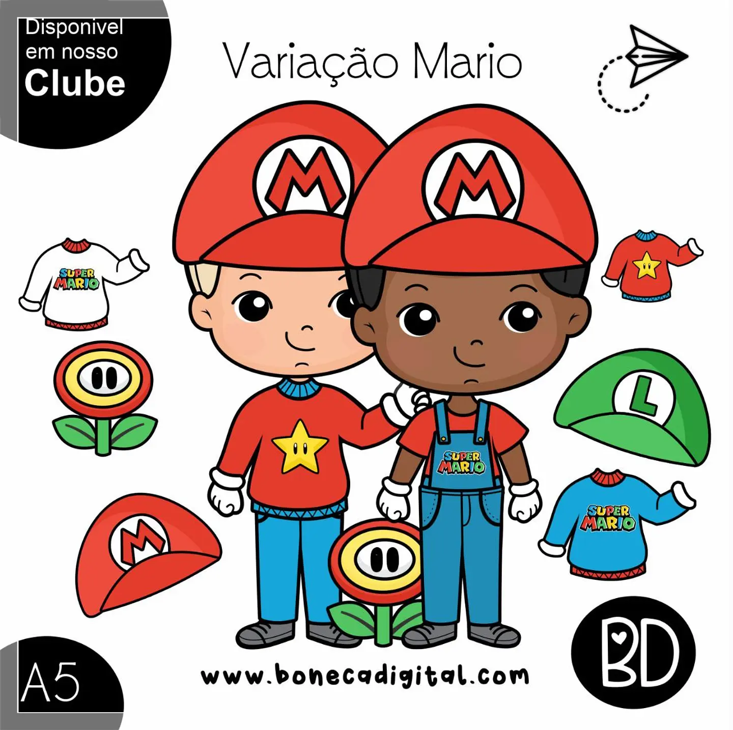 Kit Digital Variação Super Mario 124 1