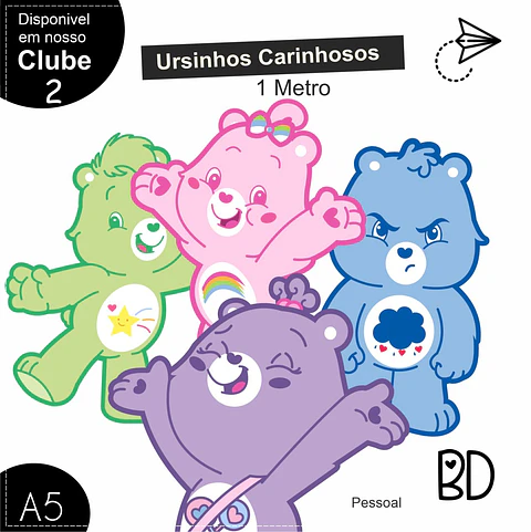 Kit Digital Ursinhos Carinhosos 1 Metro 123
