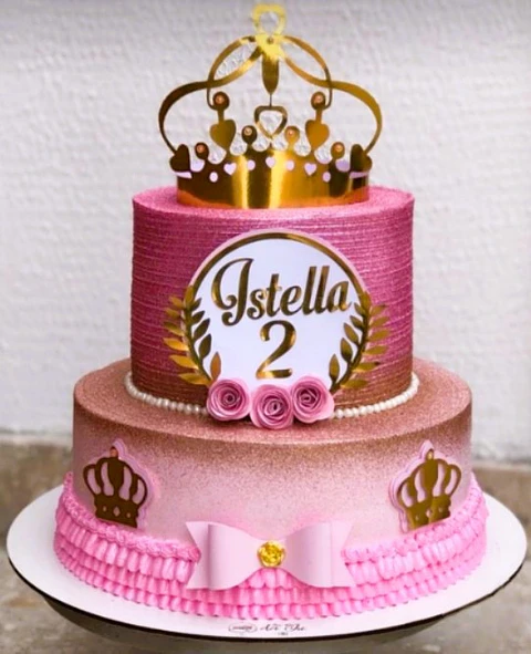 Arquivo de Corte Topo de Bolo Coroa Princesa Realeza Menina 6