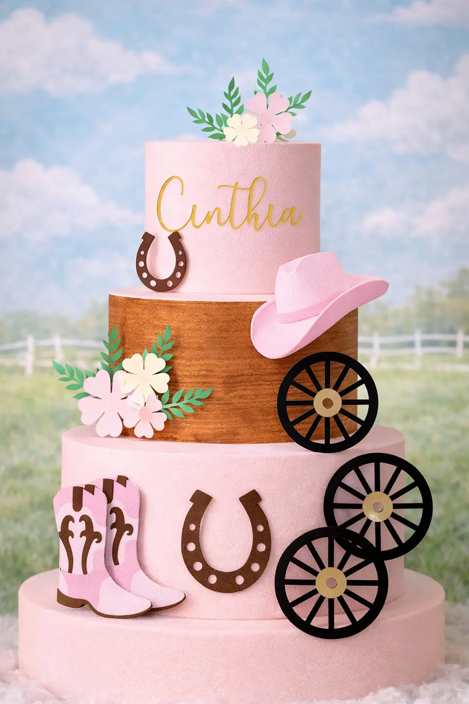 Arquivo de Corte Topo de Bolo Country Cowgirl Boiadeira 7 1
