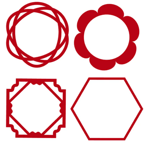 Arquivo de Corte Topo de Bolo Circulos e Geométricos Floral 89