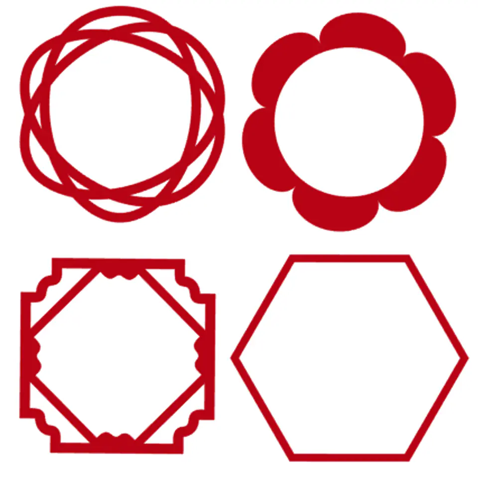 Arquivo de Corte Topo de Bolo Circulos e Geométricos Floral 89 1