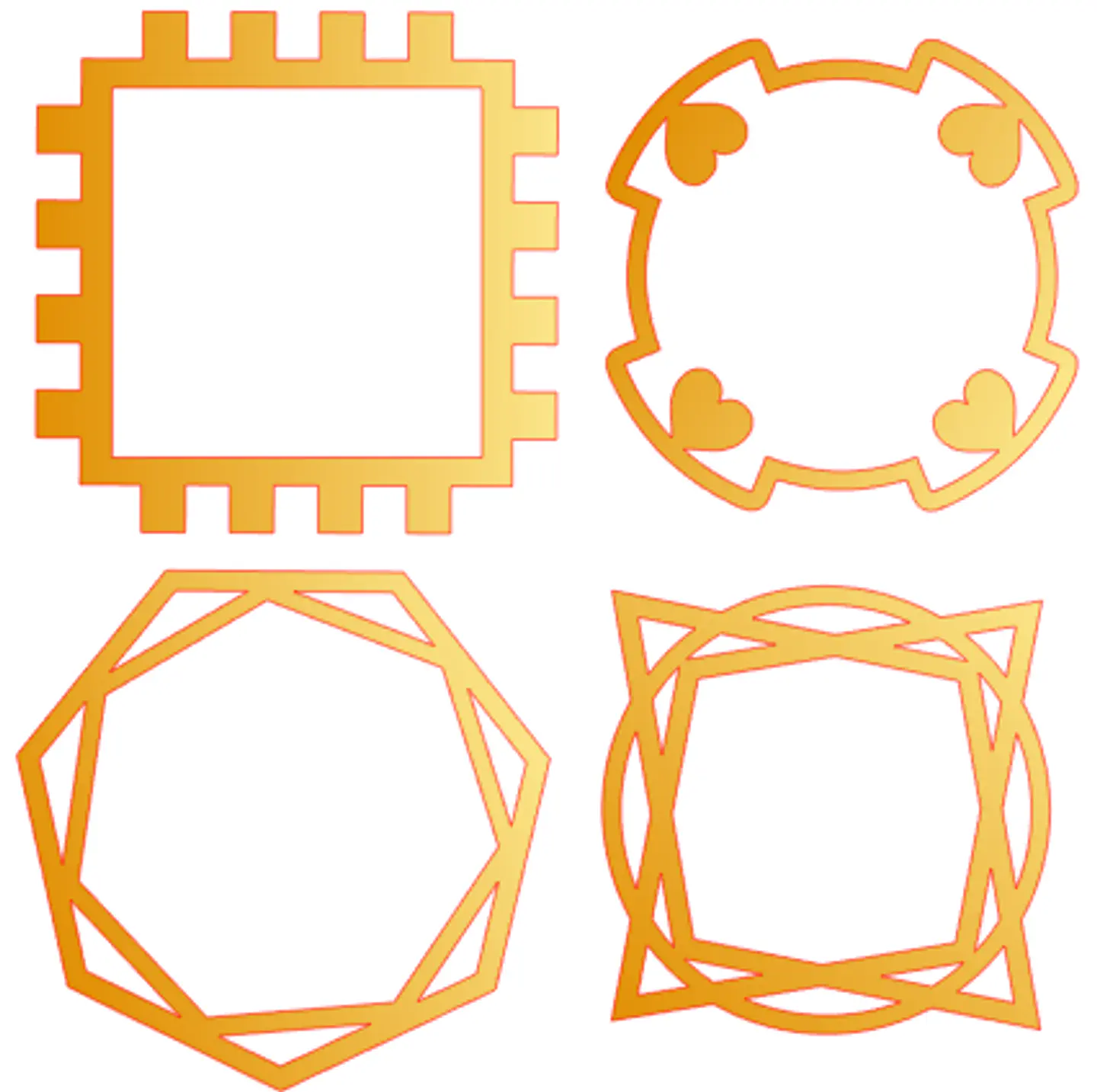 Arquivo de Corte Topo de Bolo Circulos e Geométricos Floral 88 1