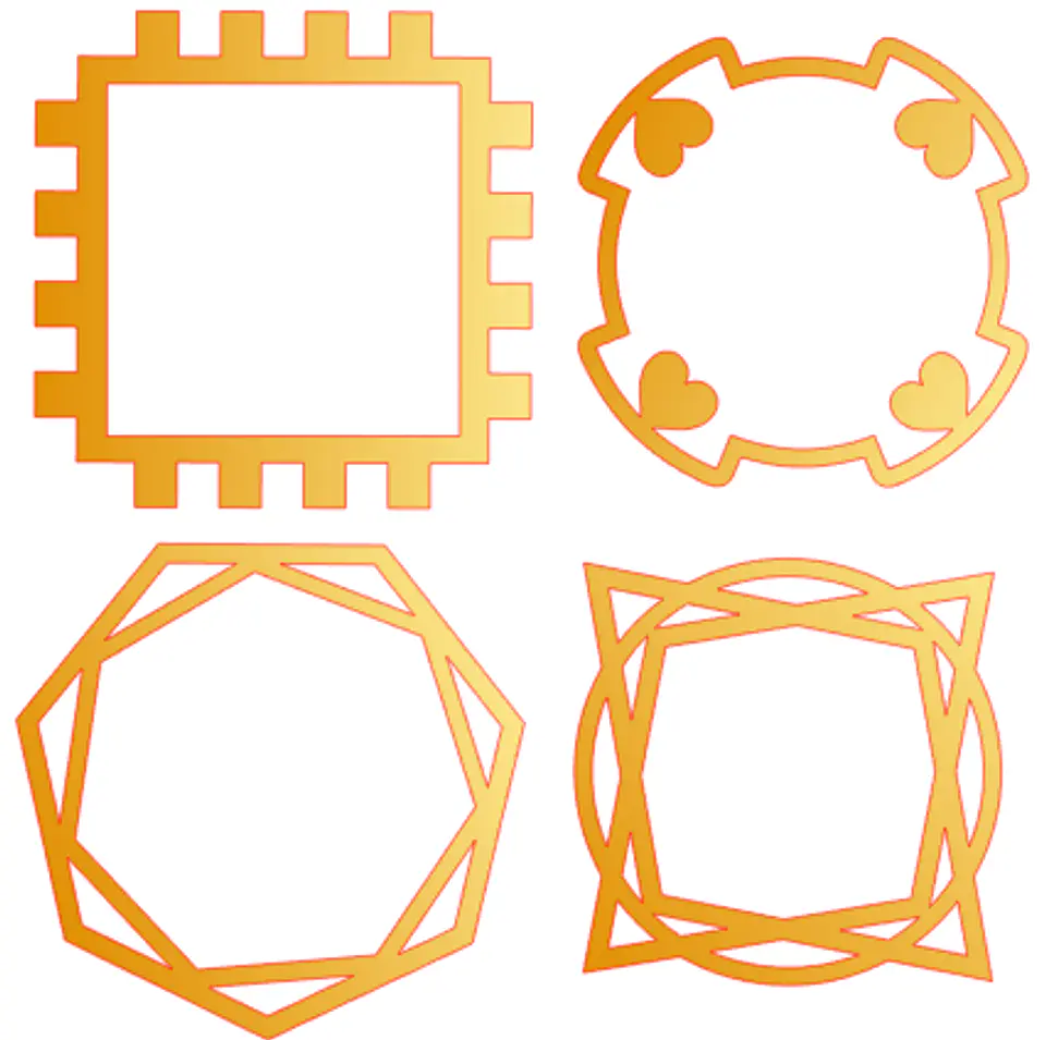 Arquivo de Corte Topo de Bolo Circulos e Geométricos Floral 88 1
