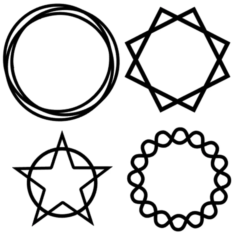 Arquivo de Corte Topo de Bolo Circulos e Geométricos Floral 85 1