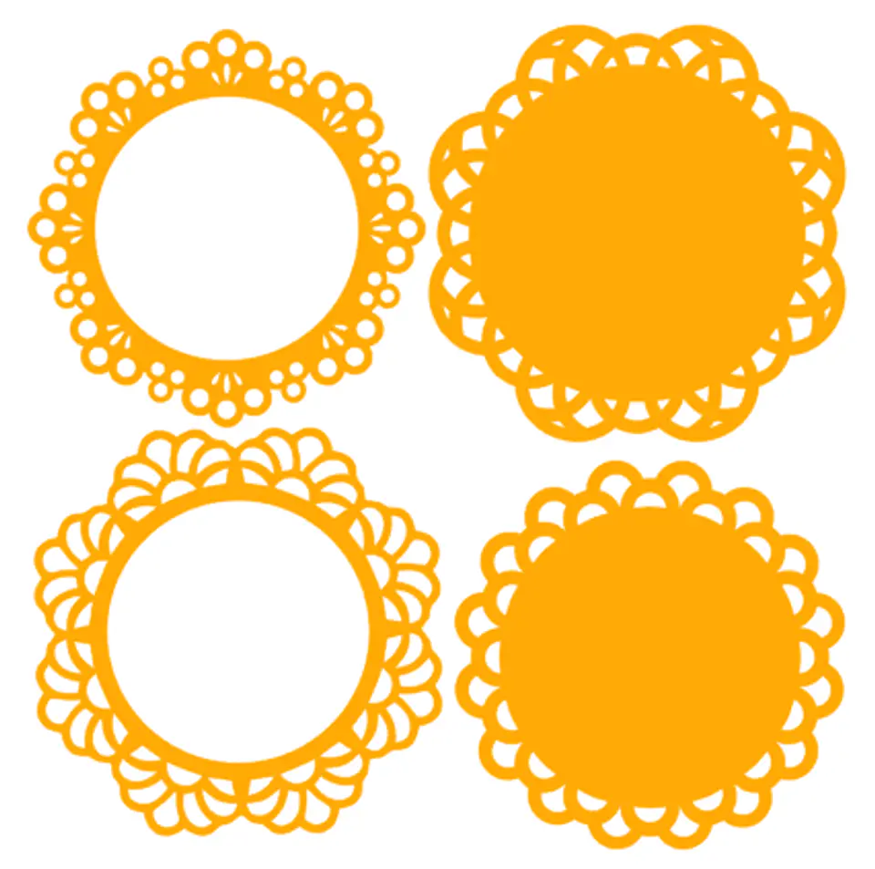 Arquivo de Corte Topo de Bolo Circulos e Geométricos Floral 84 1