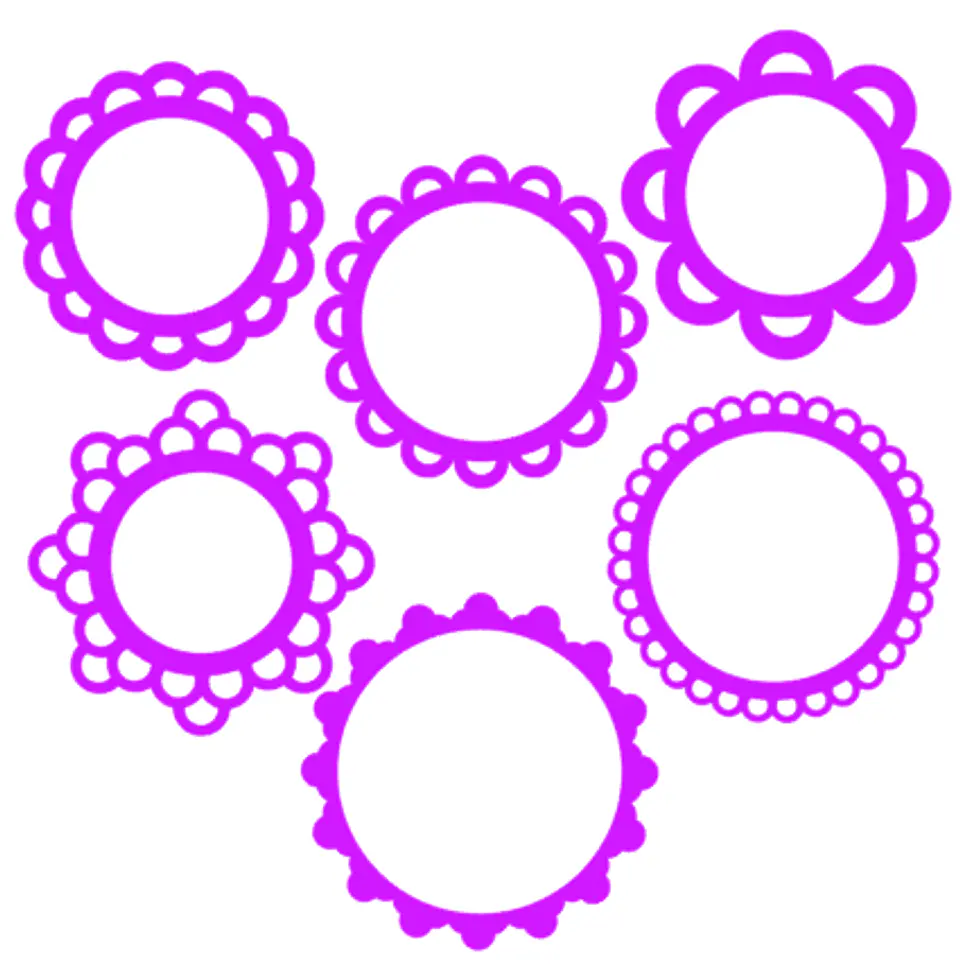 Arquivo de Corte Topo de Bolo Circulos e Geométricos Floral 83 1