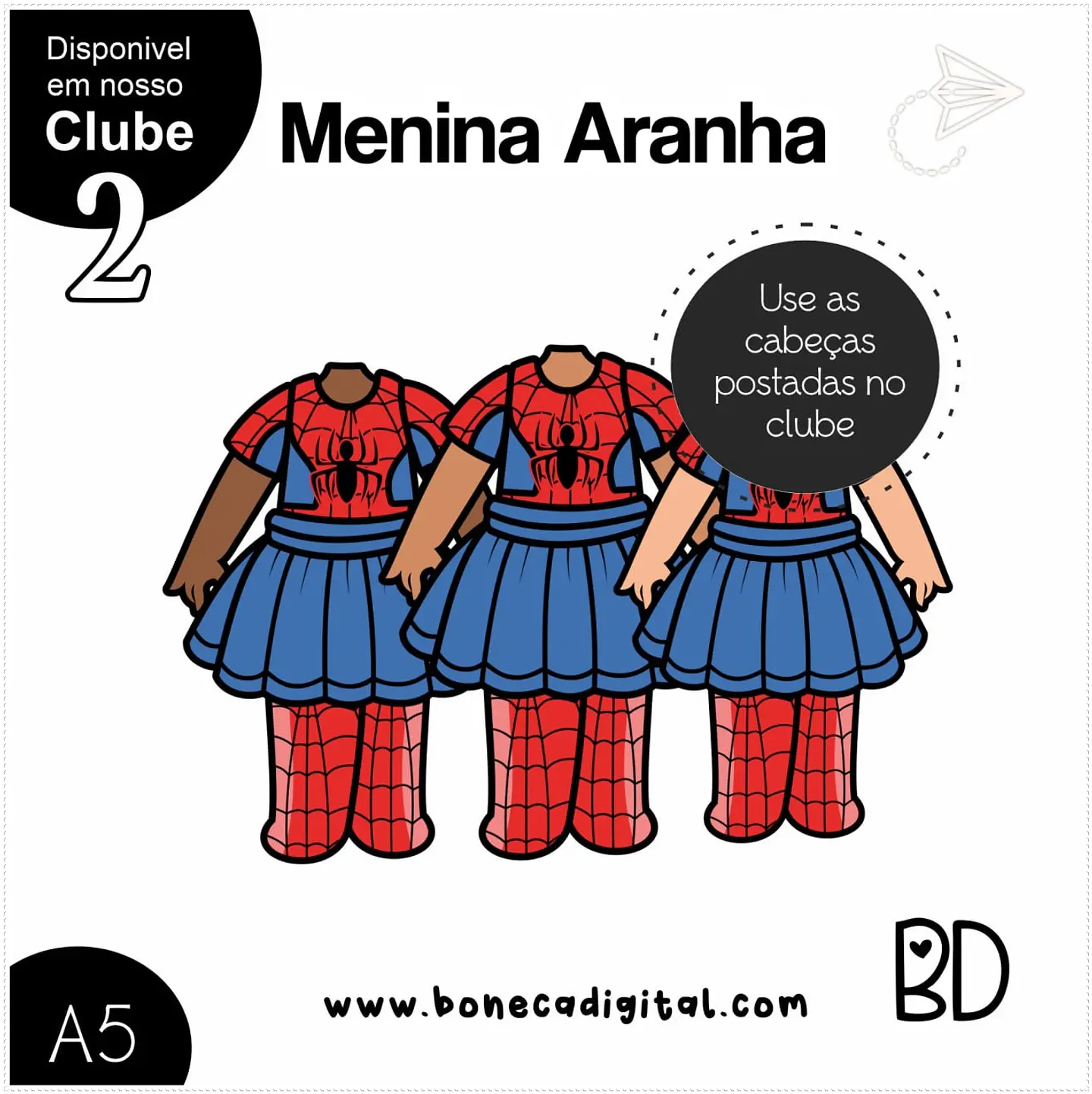Kit Digital Homem Aranha Meninas 67 1