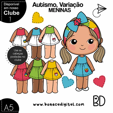Kit Digital Autistas Meninas 46