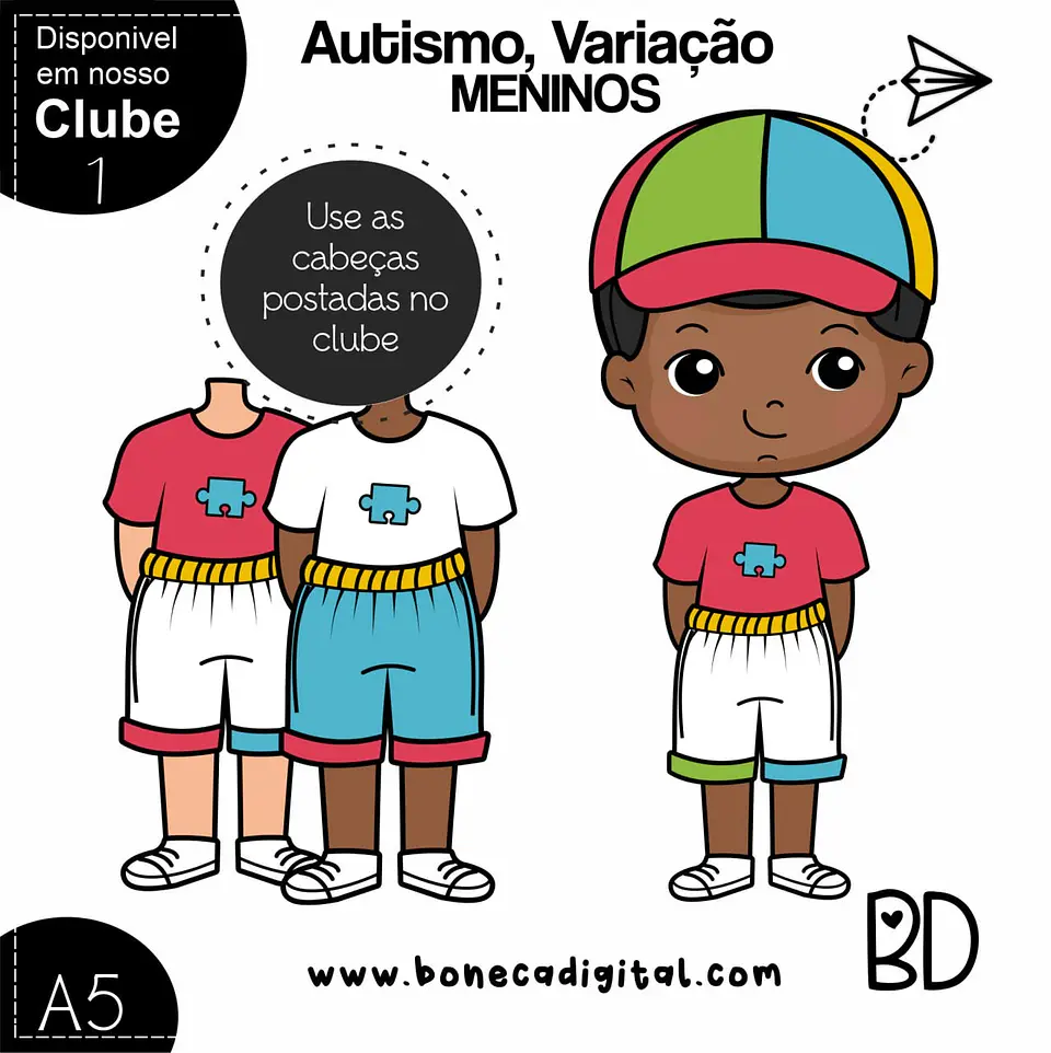 Kit Digital Autista Menino 45 1