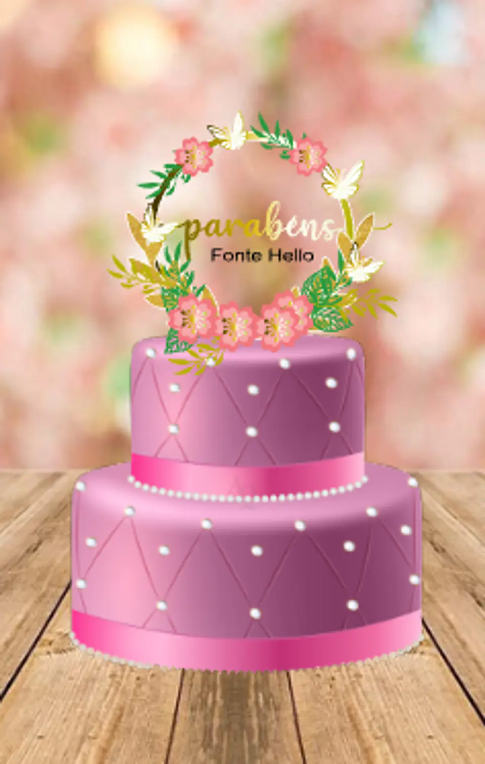 Arquivo de Corte Topo de Bolo Circulos e Geométricos Floral 54 1