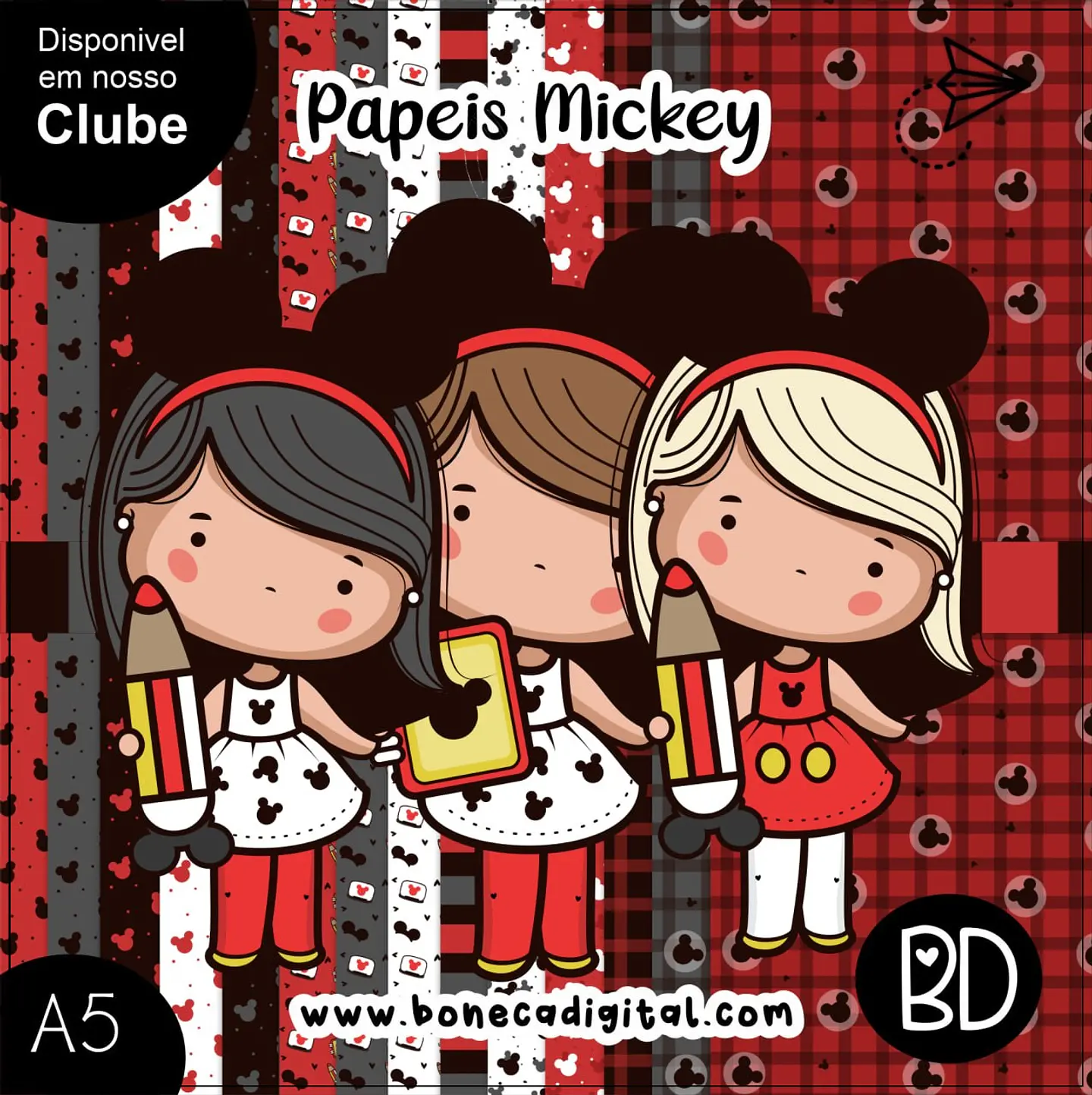 Kit Digital Papeis Mickey 2 43 1