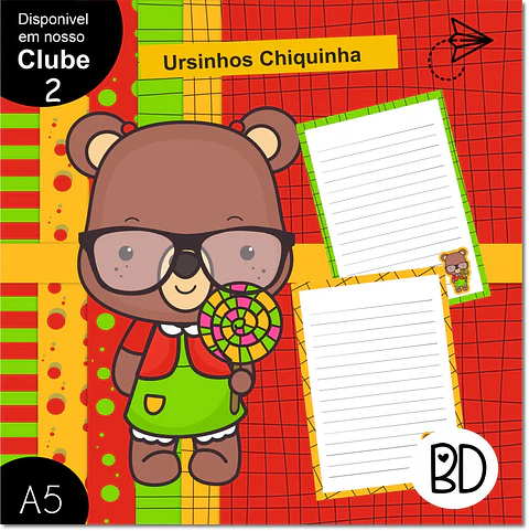 Kit Digital Ursinho Chiquinha 121