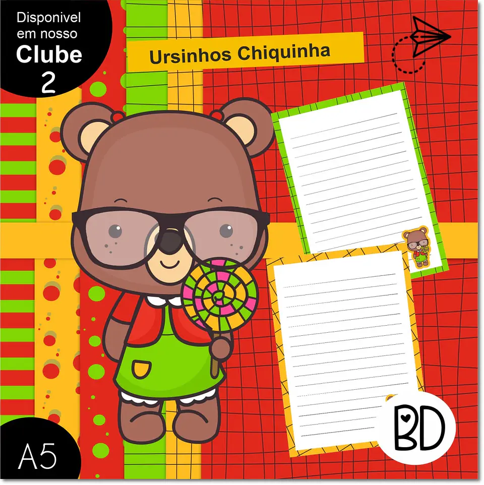 Kit Digital Ursinho Chiquinha 121 1