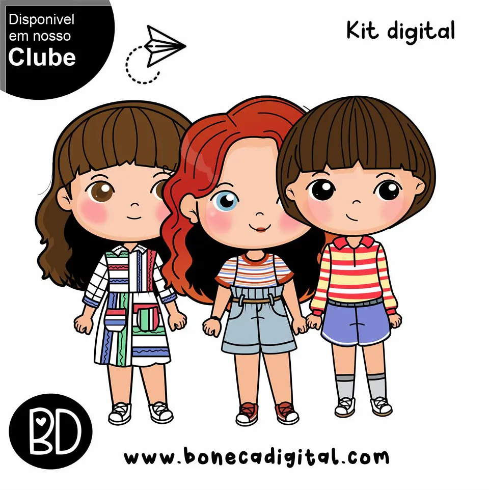 Kit Digital Bd Stranger Things Clube 34 1