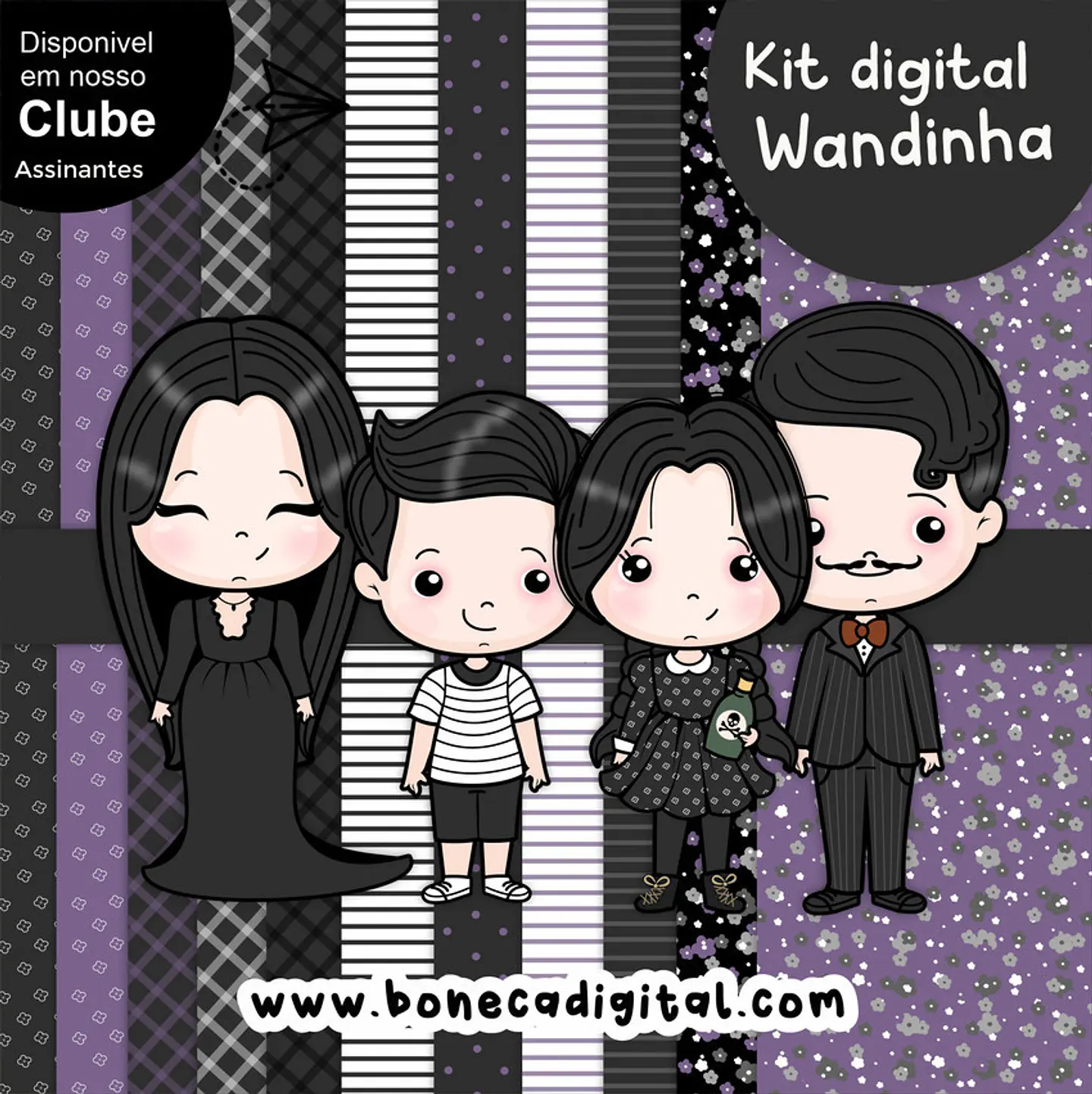 Kit Digital Wandinha 100 1