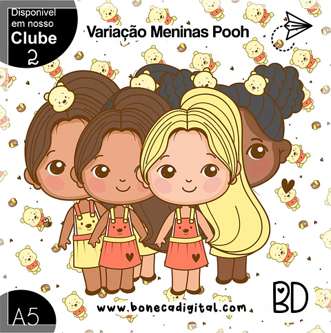 Kit Digital Bd Variação Meninas Poohzinho 27