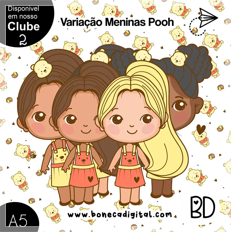 Kit Digital Bd Variação Meninas Poohzinho 27 1