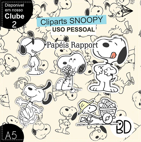 Kit Digital Snoopy Cliparts 77