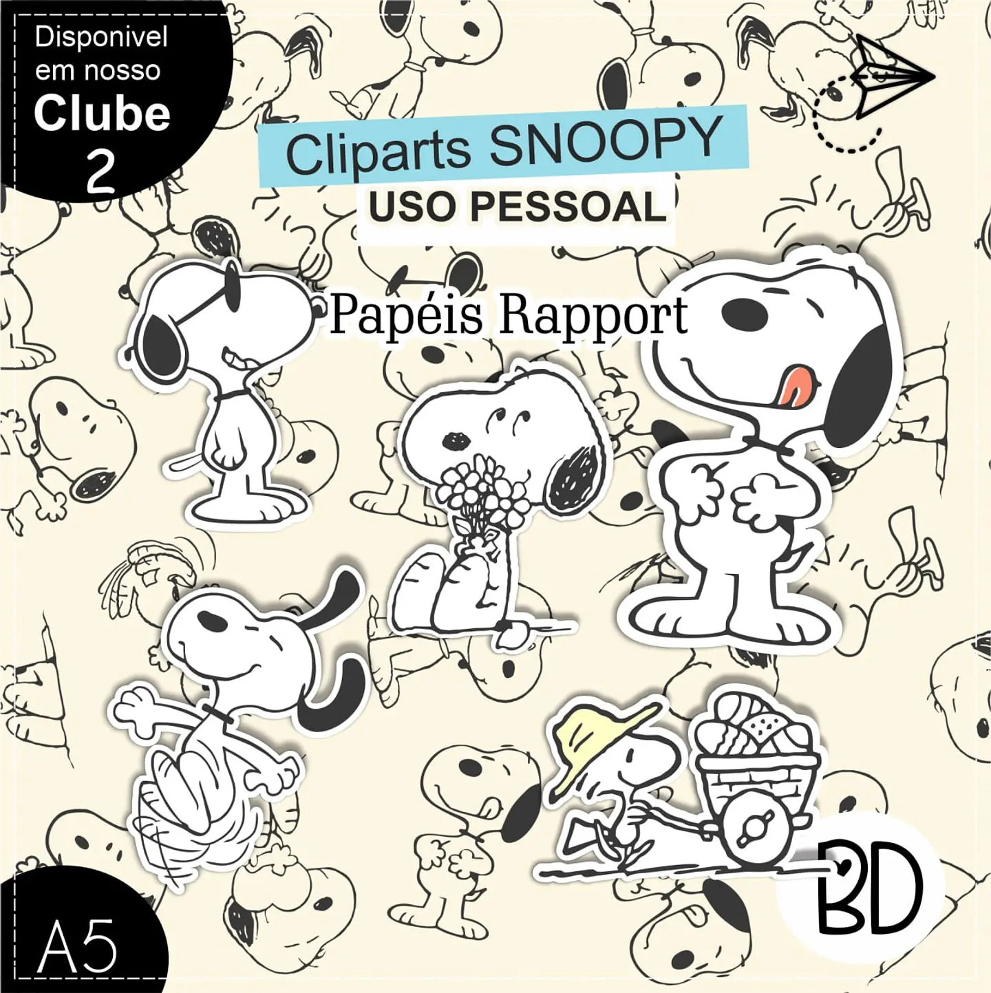 Kit Digital Snoopy Cliparts 77 1
