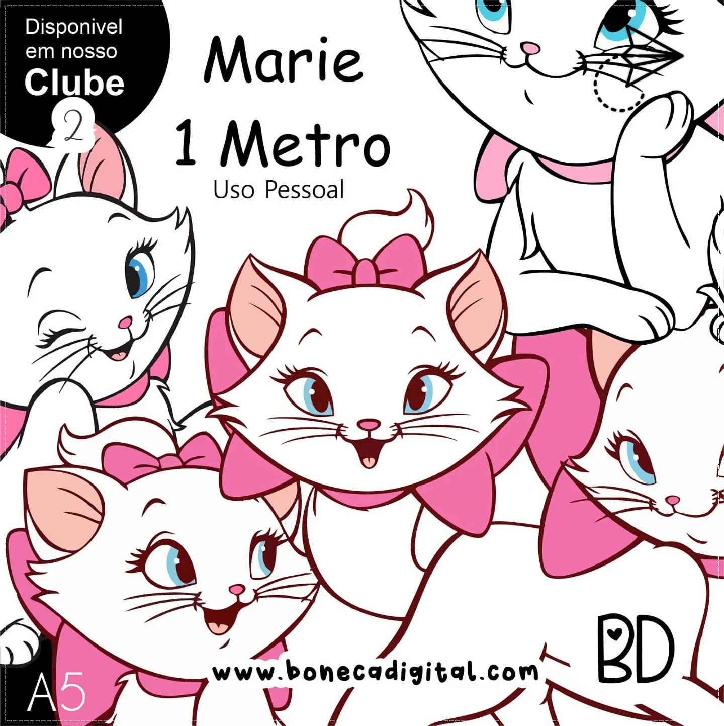 Kit Digital Gatinha Marie 65 1