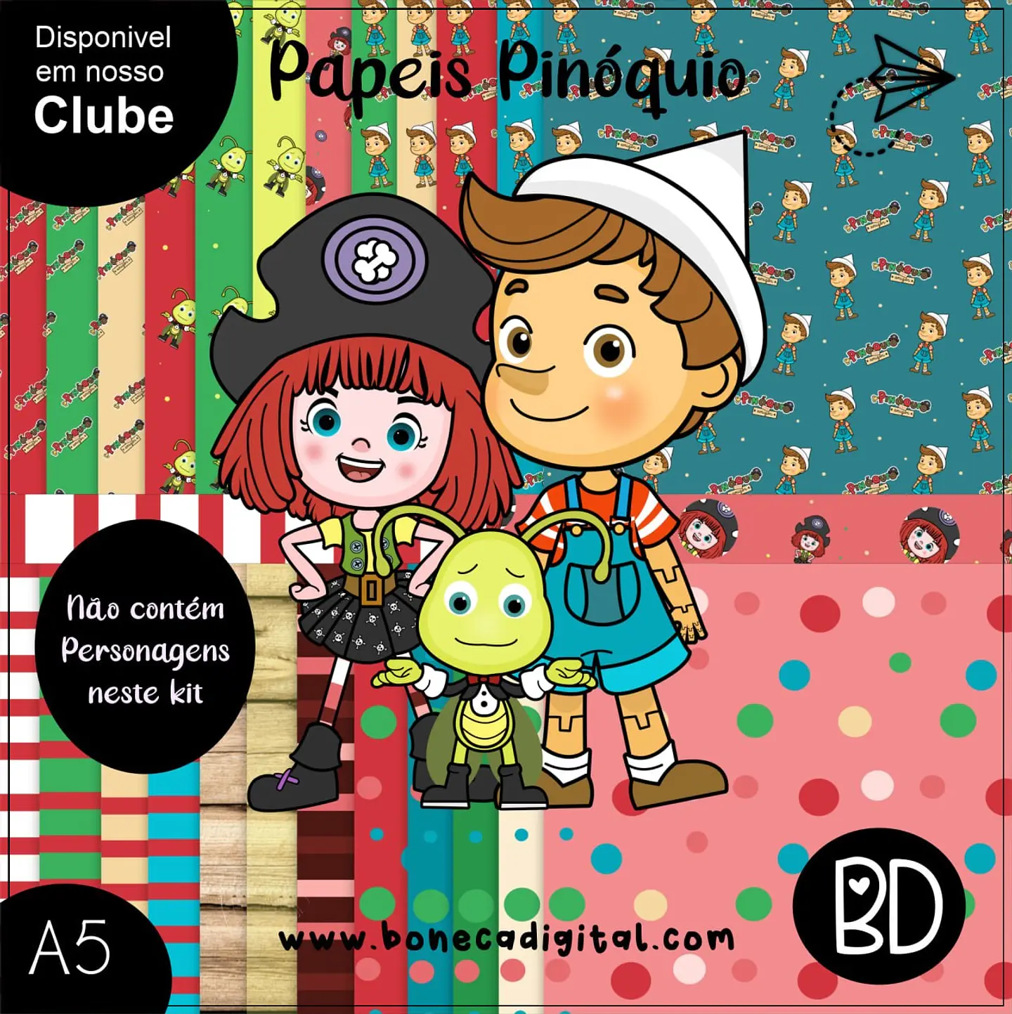 Kit Digital Papeis Pinoquio 47 1