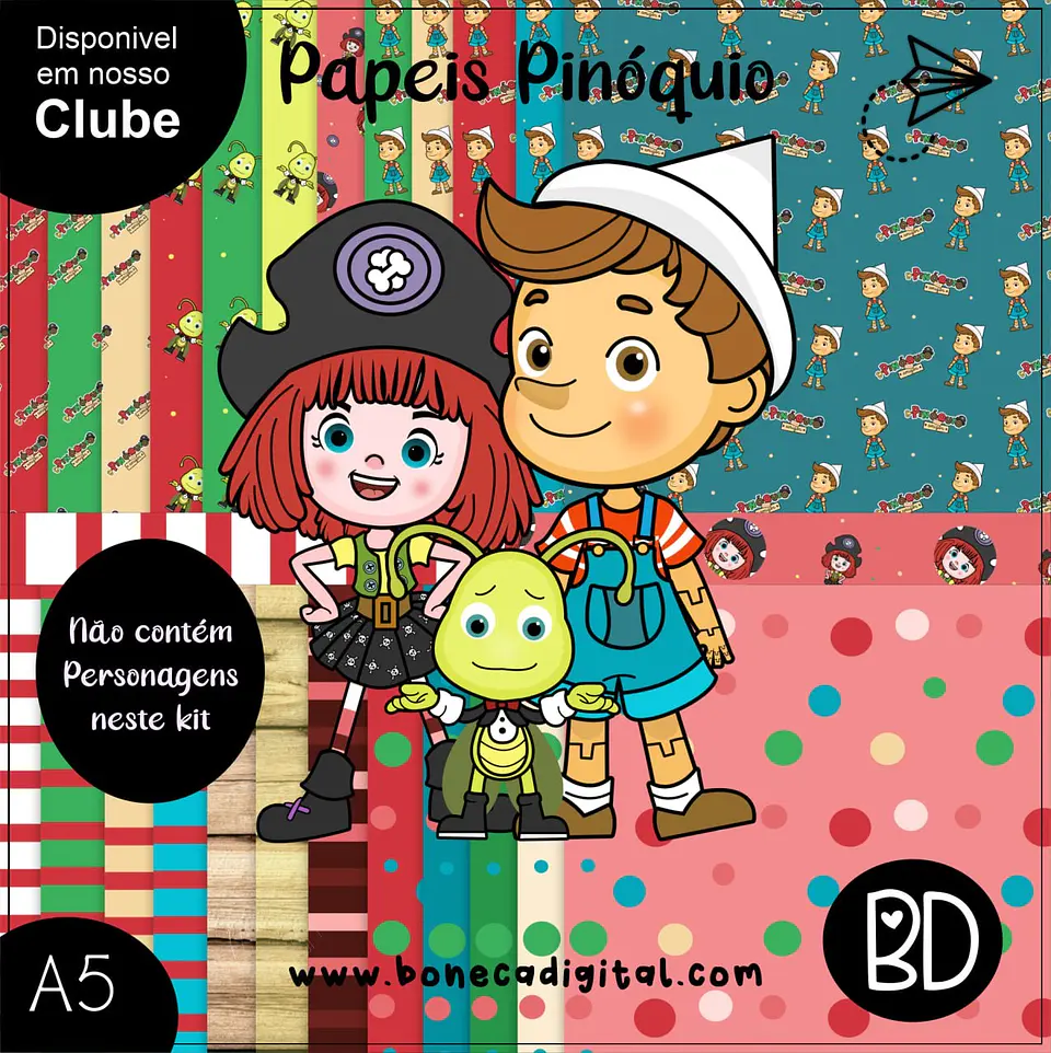 Kit Digital Papeis Pinoquio 47 1