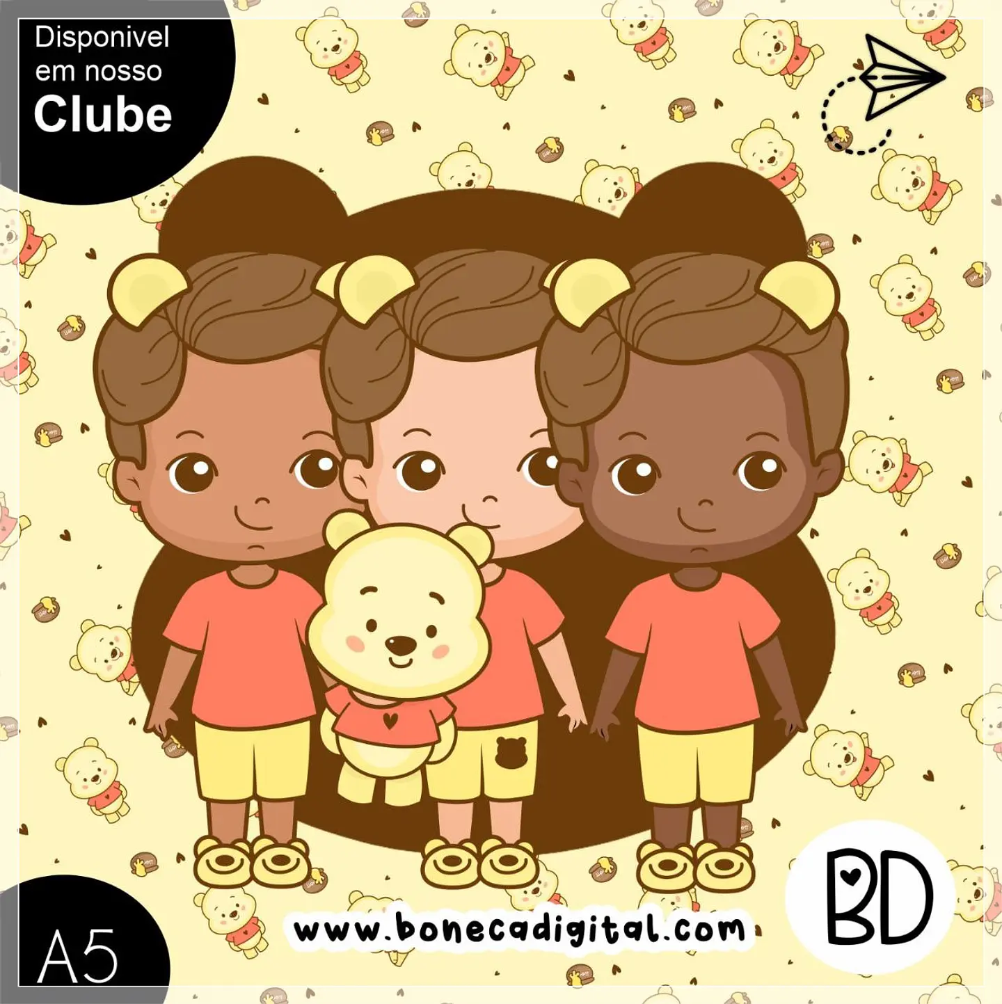 Kit Digital Variação Meninos PoOh 46 1